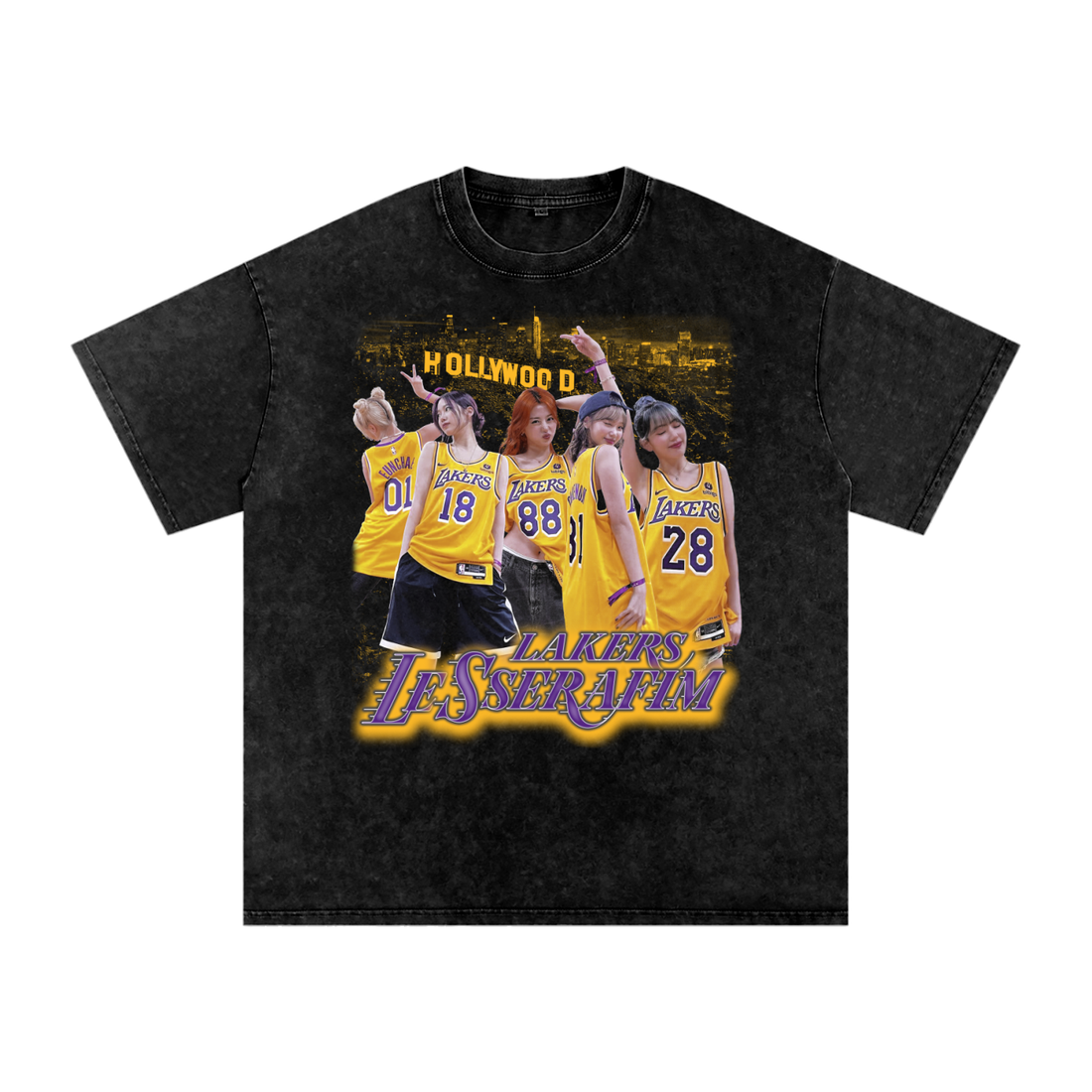 LE SSERAFIM Lakers Tee